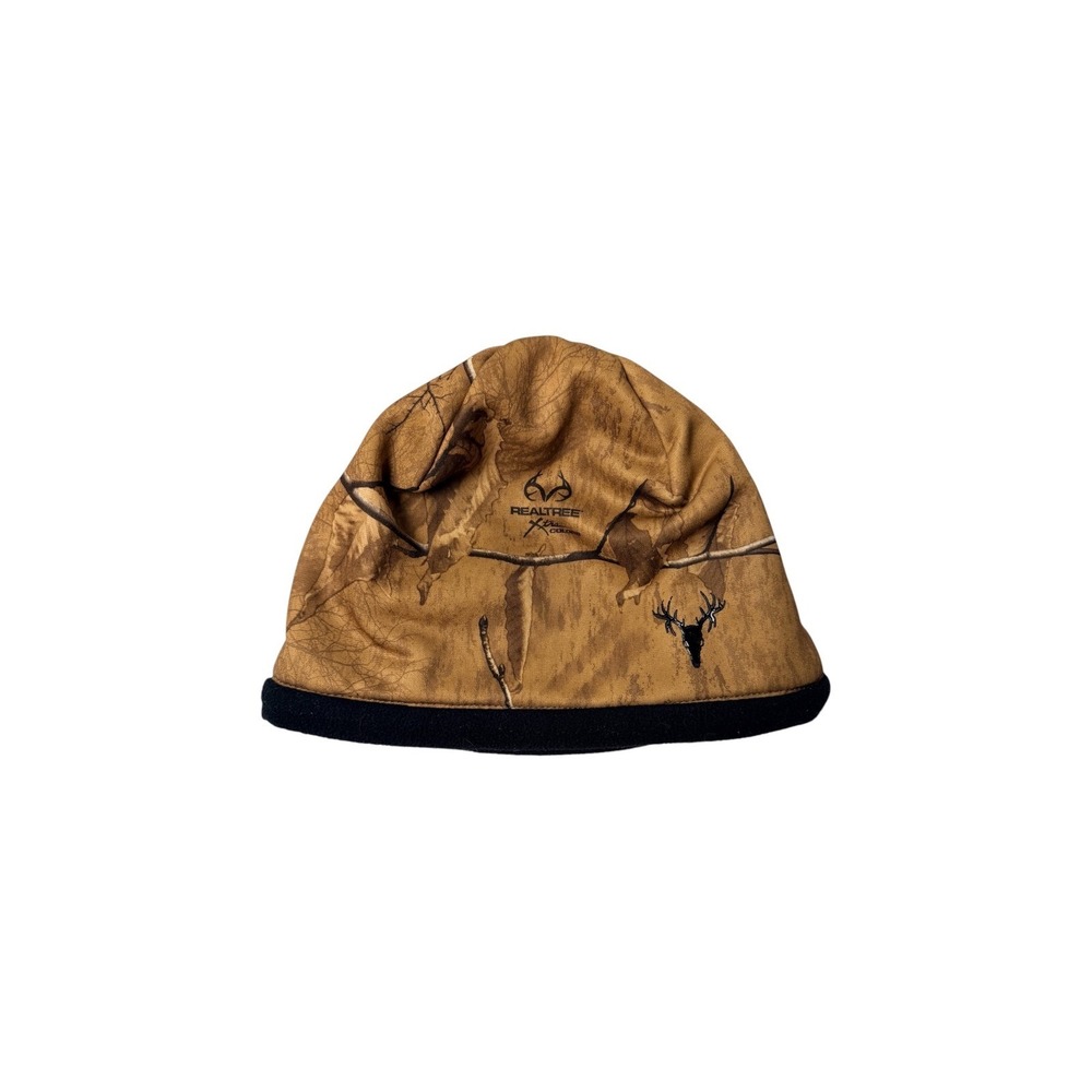 Realtree Beanie Mens OS Brown Camo Xtra Colors Fleece Lined Hunting Hat